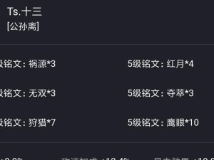 公孙离出装铭文全攻略（打造无敌法师！快来了解公孙离的最佳铭文搭配吧！）